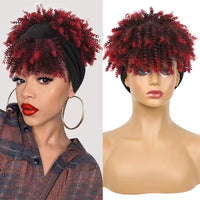 Red and black headband