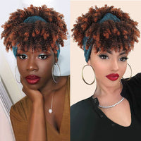 Brown and blue headband